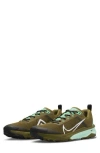 Nike React Terra Kiger 9 Sneaker In Olive Flak/green/black