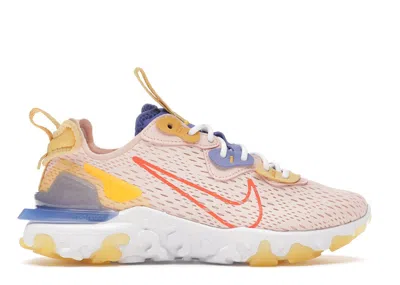 Pre-owned Nike React Vision (women's) Sneakers In Washed Coral/sapphire/laser Orange