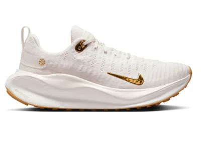 Pre-owned Nike Reactx Infinity Run 4 Gum (women's) Sneakers In White/gum Light Brown/metallic Gold