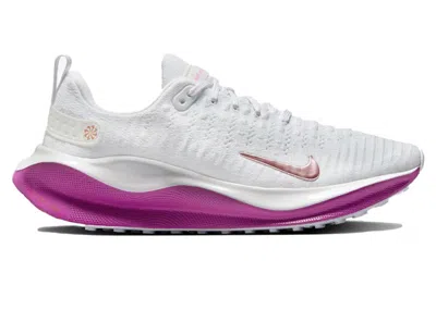 Pre-owned Nike Reactx Infinity Run 4 (women's) Sneakers In White/hot Fuchsia/metallic Red Bronze