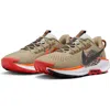 Nike Reactx Pegasus Trail 5 Running Shoe In Khaki/crimson/coral