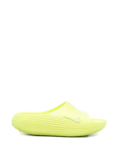 Nike Reactx Rejuven8 Logo Slides In Yellow