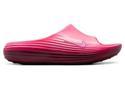 Pre-owned Nike Reactx Rejuven8 Slide (women's) Sneakers In Pink Spell/bordeaux