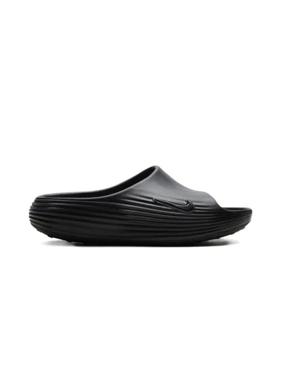 NIKE REACTX REJUVEN8 "TRIPLE BLACK" SLIDES