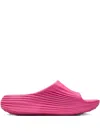 Nike Reactx Ribbed Slides In Pink