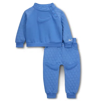 Nike Ready, Set! Baby (12-) 2-piece Jogger Pantsset In Blue