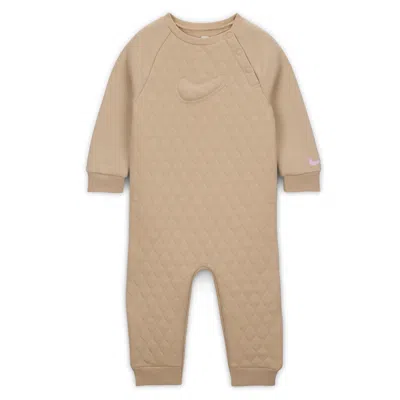 Nike Ready, Set! Baby (12-) Coverall In Brown