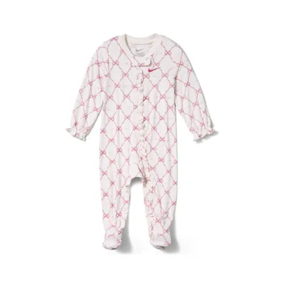 Nike Ready, Set, Grow! Baby (0-9m) Footed Coverall In Pink