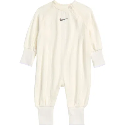 Nike Babies'  Ready Set Jacquard Romper In Sail