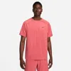 Nike Men's Ready Dri-fit Short-sleeve Fitness Top In Pink