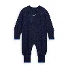 Nike Readyset Baby (0-9m) Cable Knit Coverall In Blue