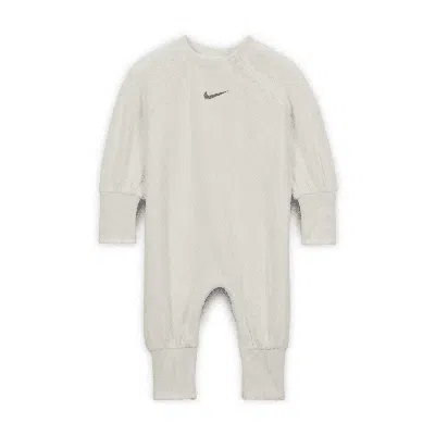 Nike Readyset Baby (0-9m) Cable Knit Coverall In Gray