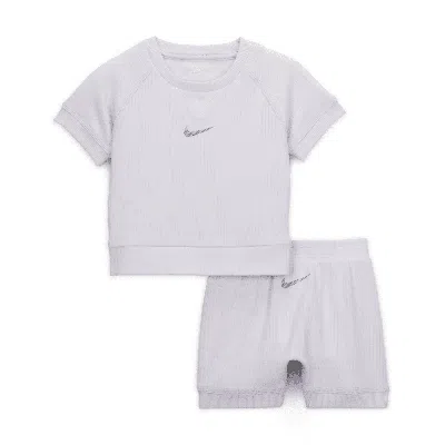 Nike Readyset Baby Shorts Set In Purple