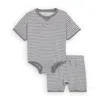 Nike Readyset Baby (12-) Bodysuit And Shorts Set In Grey