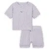 Nike Readyset Baby (12-24m) Shorts Set In Purple