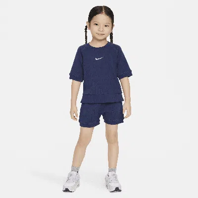 Nike Babies' Readyset Toddler Shorts Set In Blue