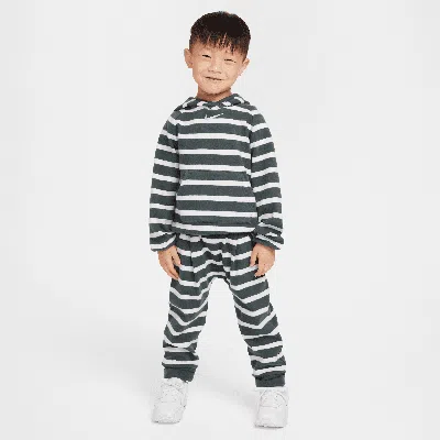 Nike Babies' Readyset Toddler 2-piece Striped Pants Set In Green