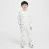 Nike Babies' Readyset Toddler 2-piece Striped Pants Set In Grey