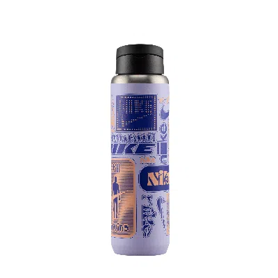 Nike Recharge Stainless Steel Straw Bottle (24 Oz) In Purple