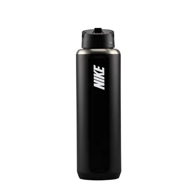 Nike Recharge Stainless Steel Straw Bottle (32 Oz) In Black