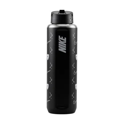 Nike Recharge Stainless-steel Straw Bottle (32oz) In Black