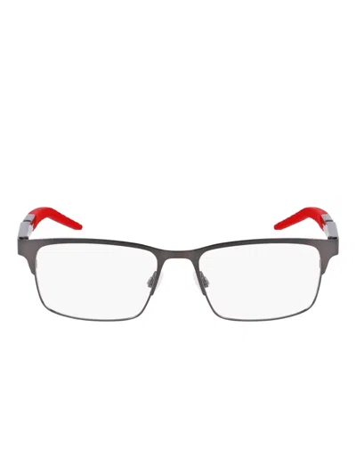 Nike Rectangle-frame Glasses In Silver
