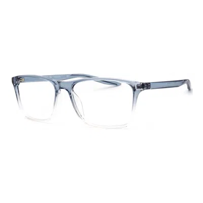 Nike Rectangle Full Rim Eyeglasses In Blue