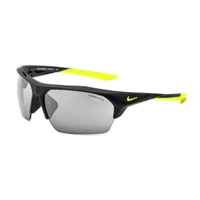 Nike Rectangle Semi-rim Sunglasses In Black