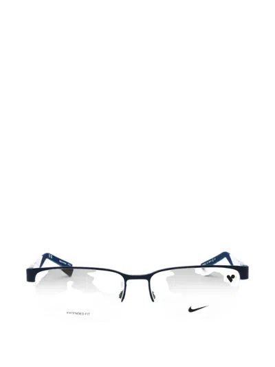 Nike Rectangle-frame Glasses In Blue