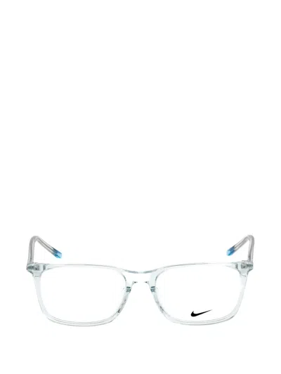 Nike Rectangle-frame Glasses In Transparent