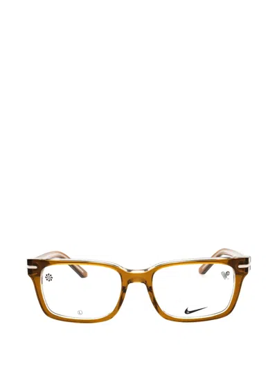 Nike Rectangle-frame Glasses In Brown
