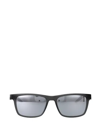 Nike Rectangle-frame Mirrored Sunglasses In Gray
