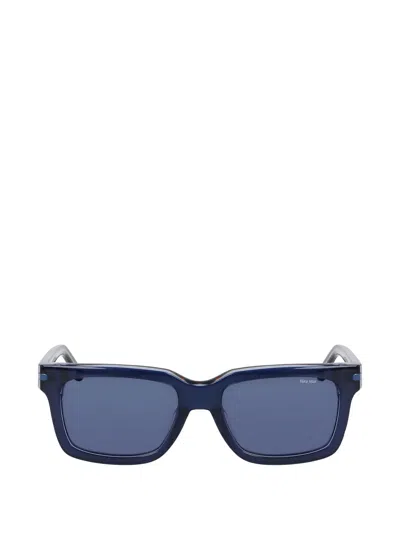 Nike Rectangle-frame Sunglasses In Blue