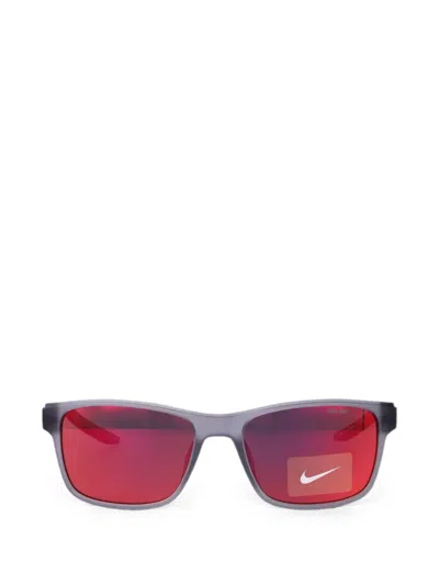 Nike Rectangle-frame Tinted Sunglasses In Grau