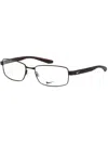 Nike Rectangular Eyeglasses With Modern Design In Black