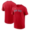 Nike Red Boston Red Sox Fuse Wordmark T-shirt In Red