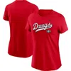 Nike Red Georgia Bulldogs Local Script T-shirt In Red
