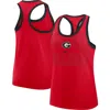 Nike Scarlet Ohio State Buckeyes Primetime Tri-blend Racerback Tank Top In Red