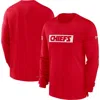 Nike Kansas City Chiefs Sideline Player Team Issue Menâs  Men's Dri-fit Long-sleeve Top In Red