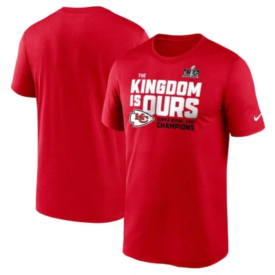 Nike Kansas City Chiefs Super Bowl Lviii Champions Local  Men's Dri-fit Nfl T-shirt In Red