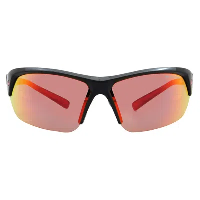 Nike Red Mirror Wrap Men's Sunglasses  Skylon Ace M Mi Dv2163 010 69