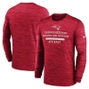 Nike Red New England Patriots Sideline Velocity Performance Long Sleeve T-shirt