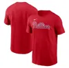 Nike Red Philadelphia Phillies Fuse Wordmark T-shirt In Red