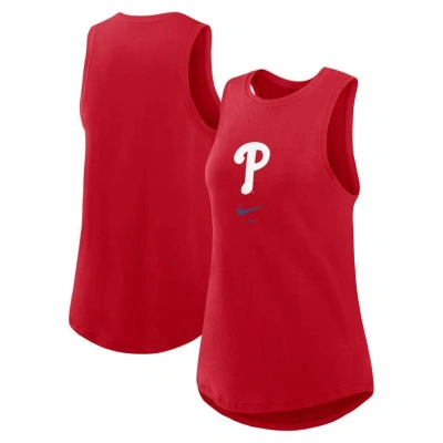 Nike Red Philadelphia Phillies Legacy Icon High Neck Fashion Tank Top