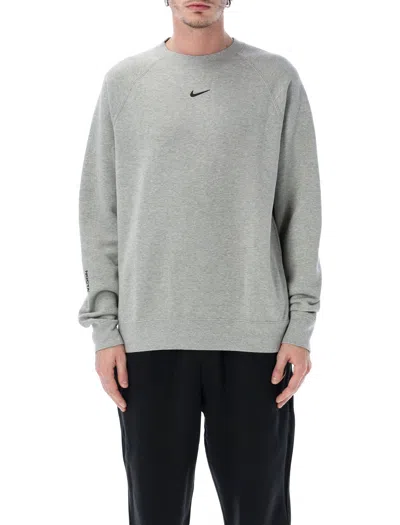 Nike Refined Comfort Crewneck Sweatshirt - Size L In Gray