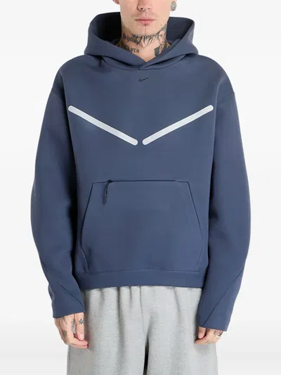 Nike Reflective-accents Hoodie In Blue
