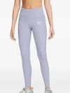 Nike Reflective-print "indigo Haze/cave Purple" Running Leggings In 紫色