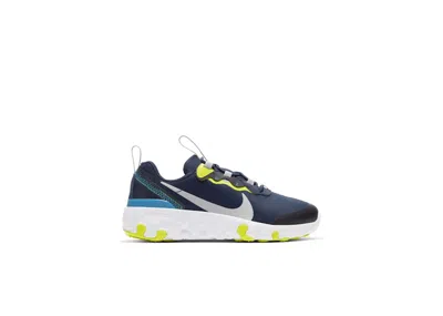 Pre-owned Nike Renew Element 55 Sneakers In Midnight Navy/lemon Venom/laser Blue