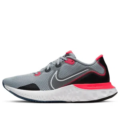 Nike Renew Run 'obsidian Mist Crimson' In Gray