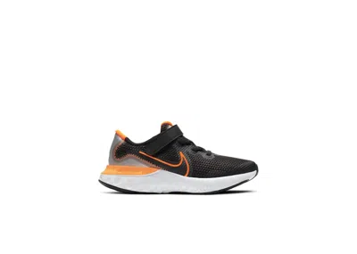 Pre-owned Nike Renew Run Total Orange Sneakers In Black/chrome/particle Grey